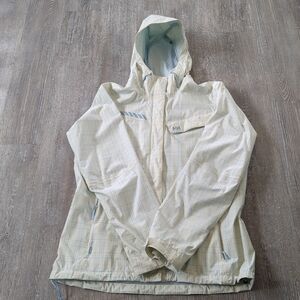 Helly Hanson Womens Hooded Spring Coat Size Large Feminine Casual